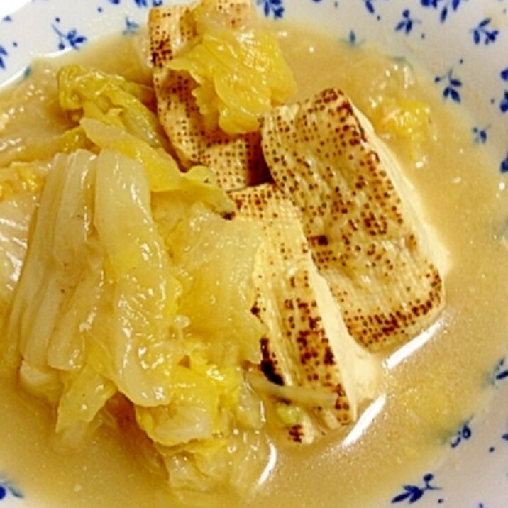 焼き豆腐・白菜だけ煮!あるものクッキング‼
